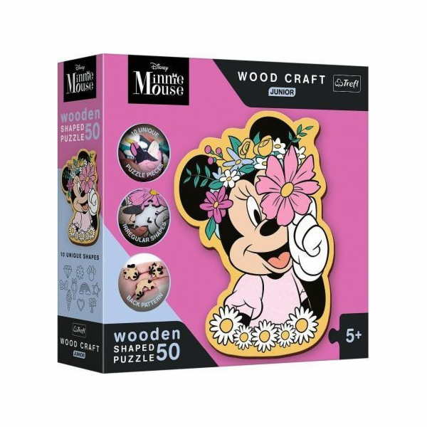 Trefl TREFL DISNEY Dřevěné puzzle Minnie 50 ks