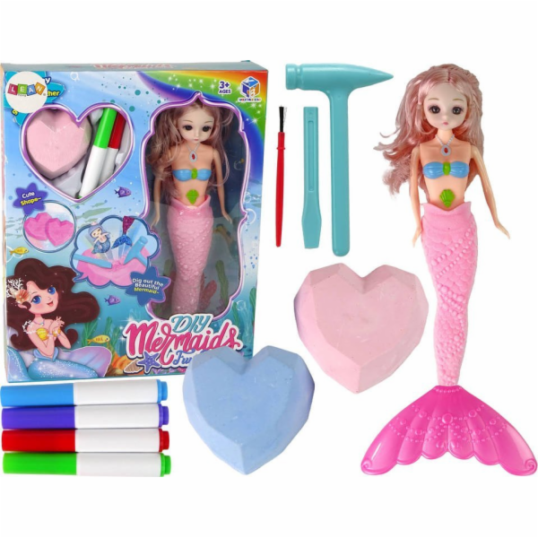 TRITON Sada LeanToys pro vykopávky pokladů Růžová mořská ...