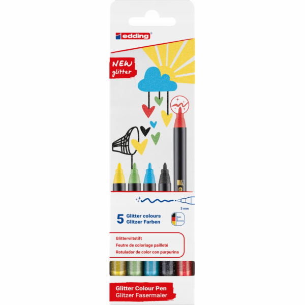 Edding Popisovač s tenkým hrotem e-1200 EDDING, 3 mm, 5 k...