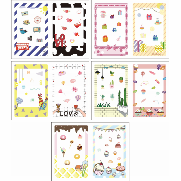 LoveInstant Sada 10 samolepek a rámečků pro Fuji Instax M...