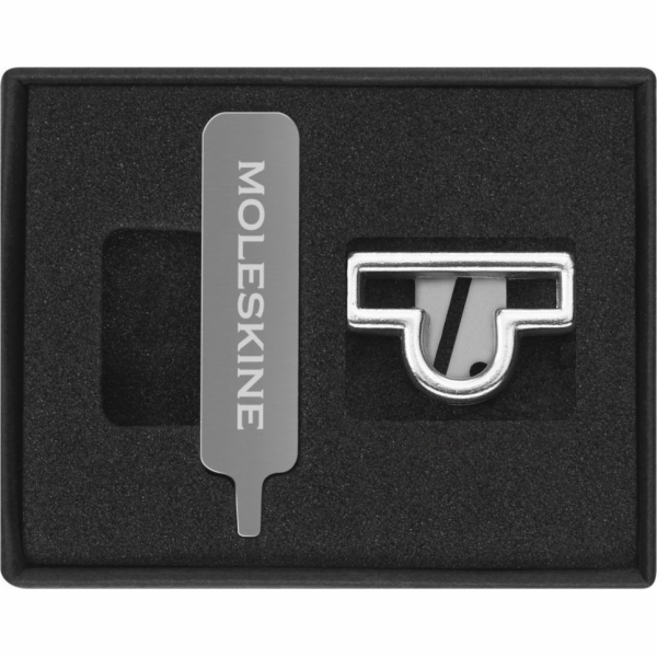 Moleskine MOLESKINE pin, šupina, stříbrný