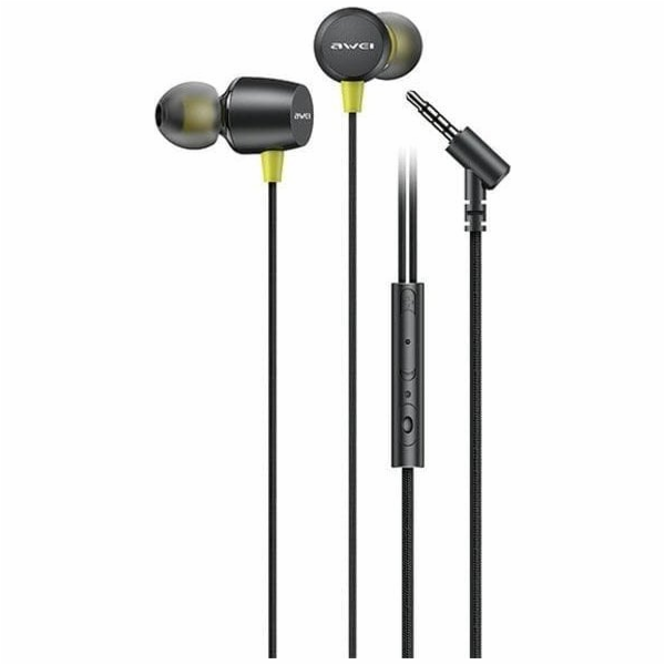 Awei Stereofonní sluchátka L5 s 3,5mm jackem, černá