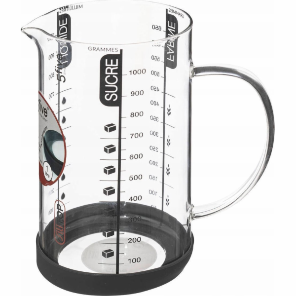 5five Kuchyňská odměrka, sklo, 1 l
