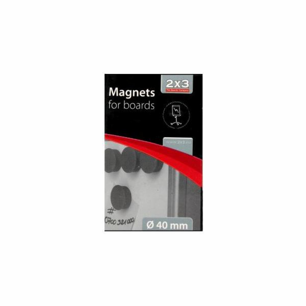 2x3 Magnety na desky 40mm 10 ks (DC1020)