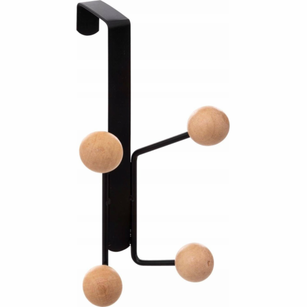 5five Dveřní závěs do šířky 10,1 cm se 4 dřevěnými háčky