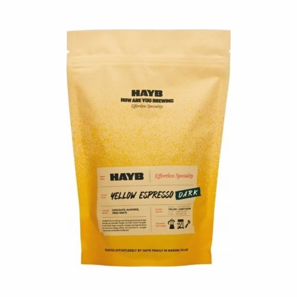 HAYB Žlutá espresso směs kávových zrn 250 g