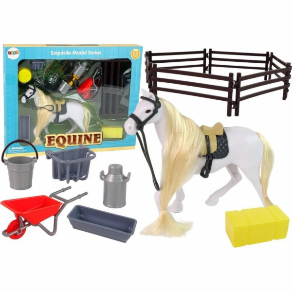 LeanToys Péče o koně + příslušenství + ohrada
