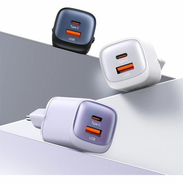 Usams Nabíječka USAMS CC254 30W GaN USB-C/USB-A rychlé na...