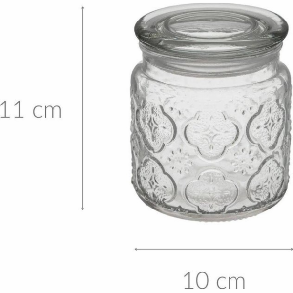 5five Skleněná nádoba DOLCE s víčkem, 450 ml
