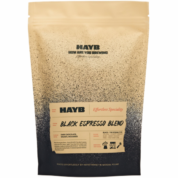 HAYB Kávová zrna Black Espresso 250 g