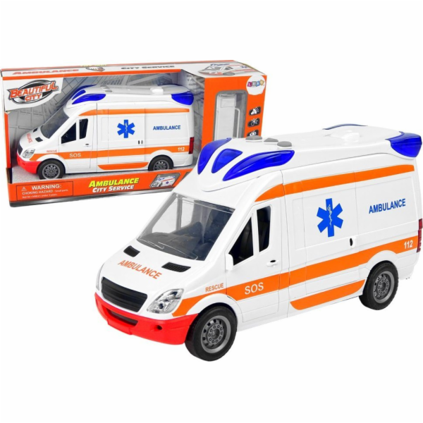 LeanToys Interaktivní sanitka + nosítka se světlem a zvukem