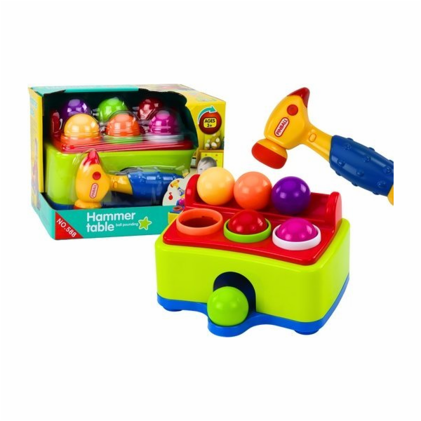 LeanToys Interaktivní hračka pro batolata s kuličkovým kl...