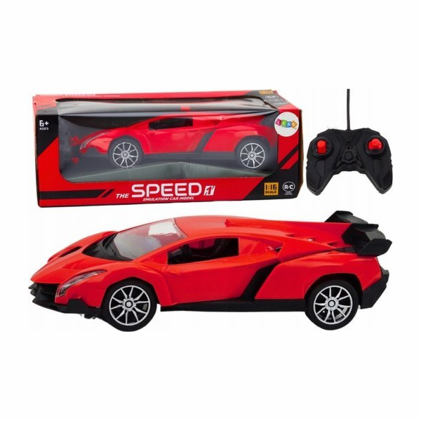 LeanToys RC auto 1:16 na dálkové ovládání sportovní červe...