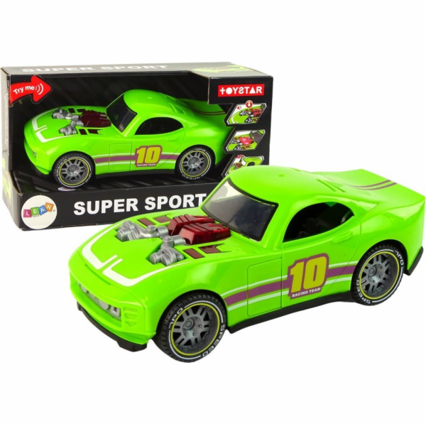 LeanToys Auto Auto 1:14 Zelené sportovní vozidlo se zvuke...