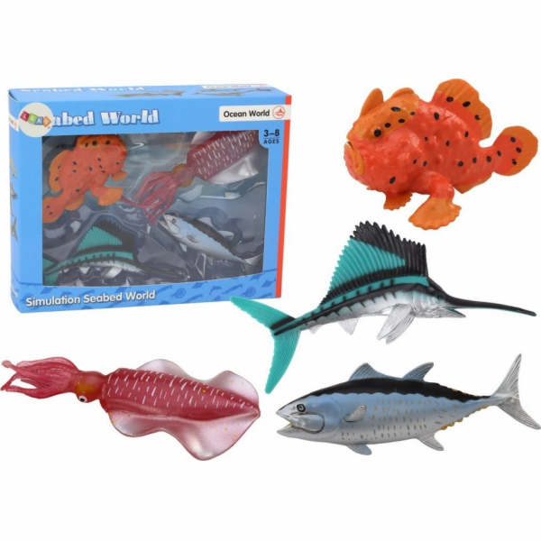 LeanToys Sada figurek Mořští živočichové, mořské ryby, ch...