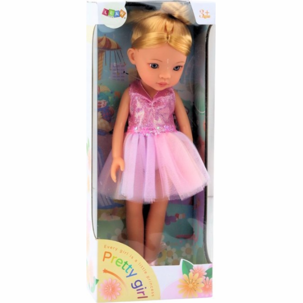 LeanToys Baletka Růžové šaty pro balerínu 33 cm