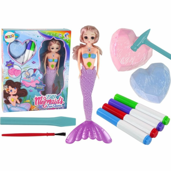 LeanToys Stavebnice Purple Mermaid DIY - Vykopávky pokladů