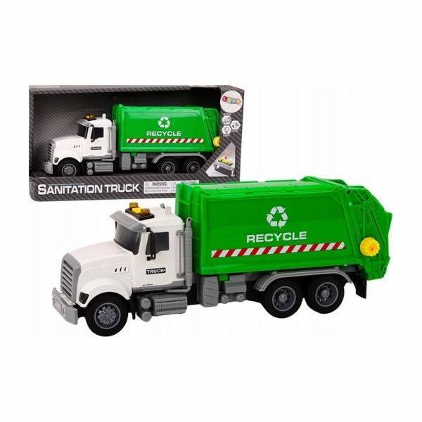 LeanToys Popelářské auto Popelářské koše Světla Zvuky Jíz...