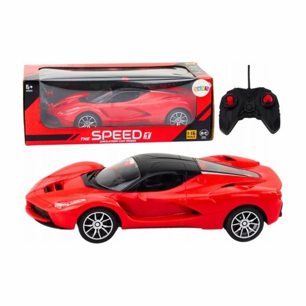 LeanToys Dálkově ovládané sportovní auto RC 1:16 červené