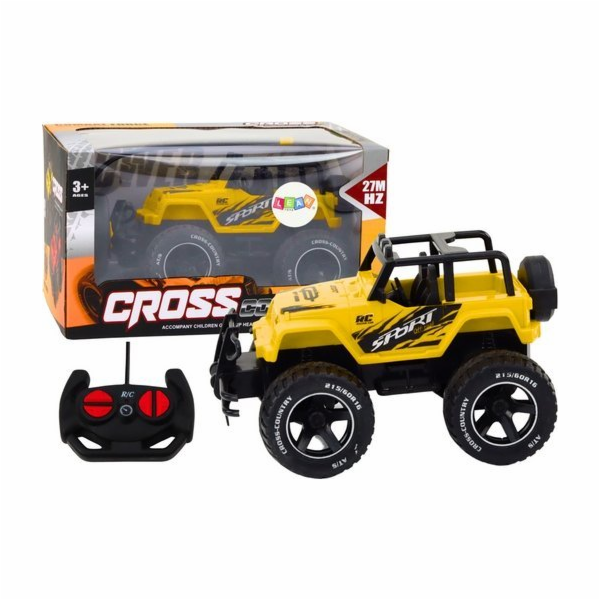 LeanToys Dálkově ovládané terénní auto RC 1:18 žluté