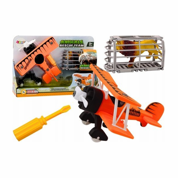 LeanToys Klec pro přepravu zvířat Plane Lehké letadlo Lev...