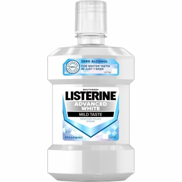 JOHNSON Listerine Advanced White ústní voda - jemná chuť 1l