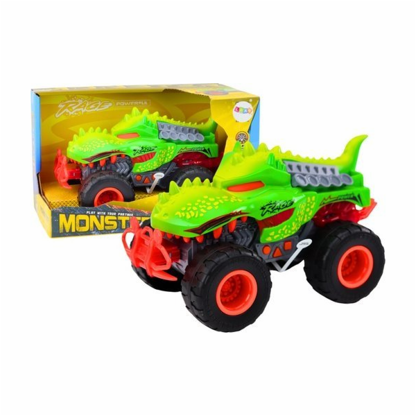 LeanToys Terénní auto s dinosaurem, T-Rexem, světly, zvuk...