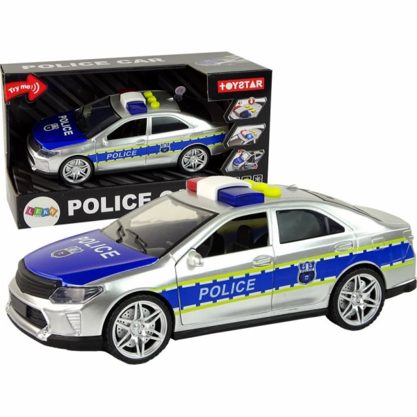 LeanToys policejní auto 1:14 třecí pohon zvuky světle stř...