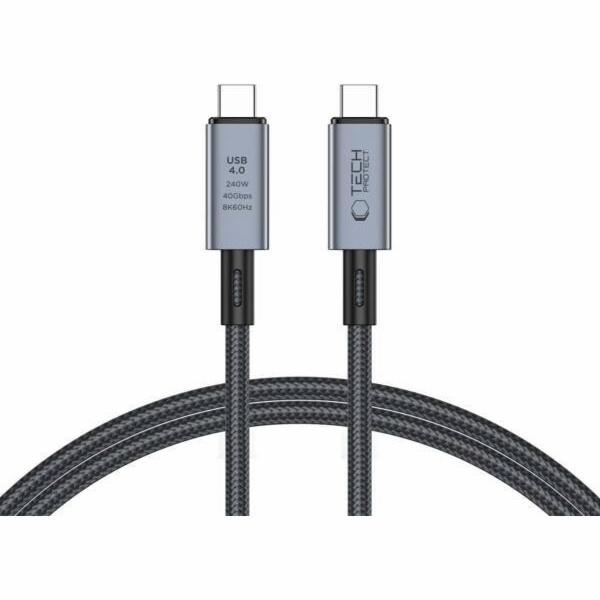 Tech-Protect USB-C - USB-C kabel 1 m černý (5906302308989)