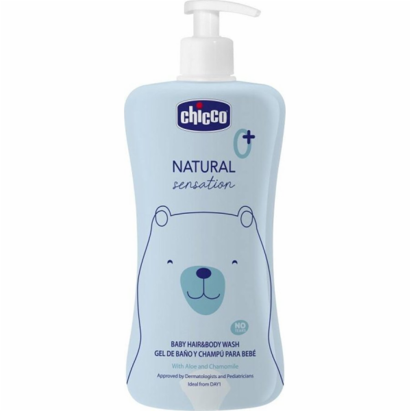 Chicco Natural Sensation gel na tělo a vlasy 0+ 500ml