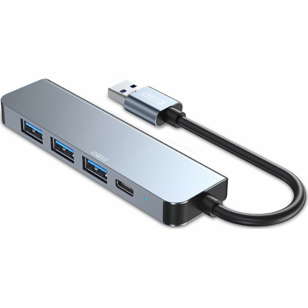 Tech-Protect USB HUB V0-HUB ADAPTÉR 5V1 ŠEDÝ