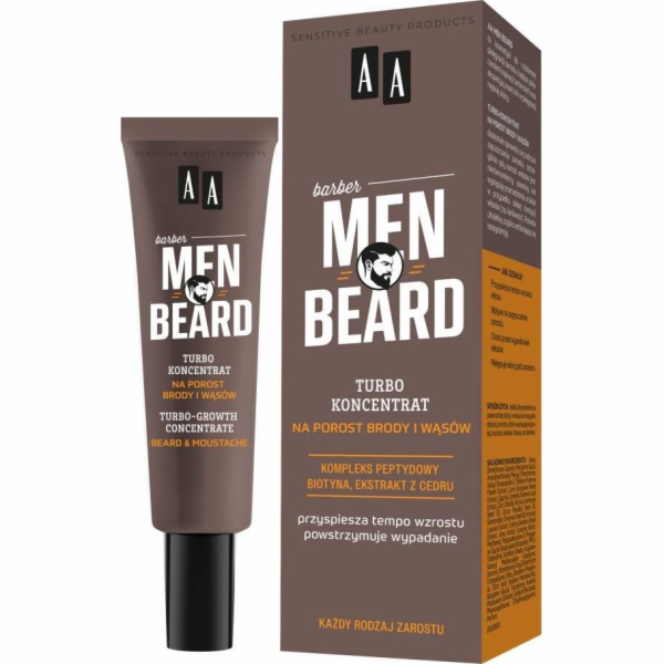 AA Men Beard turbo koncentrát pro růst vousů a kníru 30ml