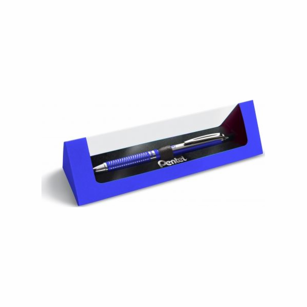 NoName Kuličkové pero Pentel BL407, modré tělo, modrý ink...