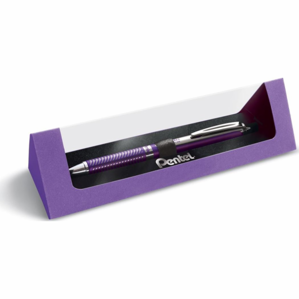 NoName Kuličkové pero Pentel BL407, fialové tělo, modrý i...