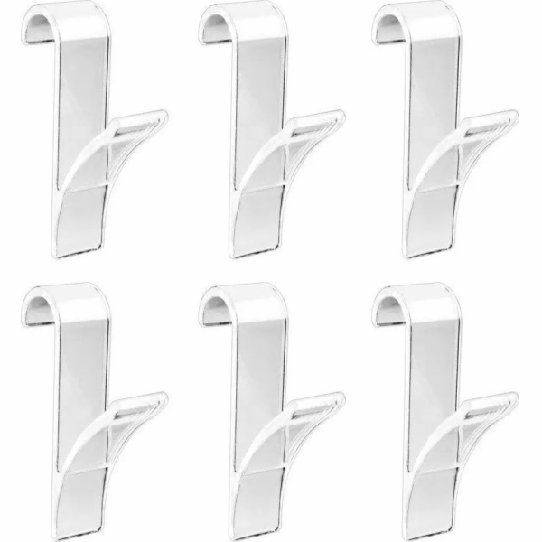 Bathroom Solutions Držák na 1 háček v koupelně, transpare...
