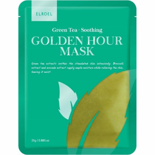 NoName ELROEL_Golden Hour Mask Pleťová maska se zeleným č...