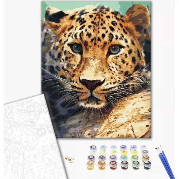 Norimpex Obraz podle čísel BRUSHME, 40x50 cm, portrét leo...