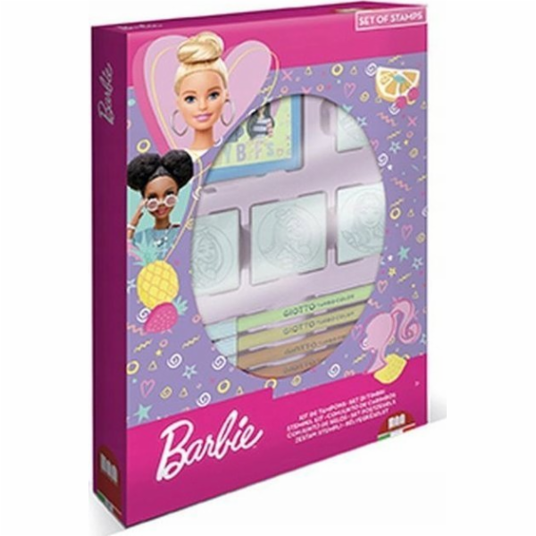 Multiprint Vícetiská razítka Barbie, krabička 4 ks