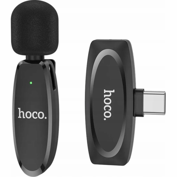 Hoco Bezdrátový klopový mikrofon HOCO typu C L15 černý