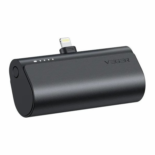 Veger PlugOn 5000mAh černá powerbanka