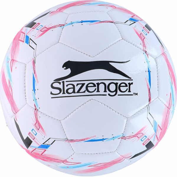 Slazenger Slazenger - Fotbalový míč velikost 5 (bílý/růžový)