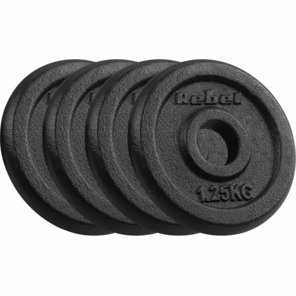 Rebel Sada litinových závaží 4x1,25 kg, otvor 31 mm, klas...