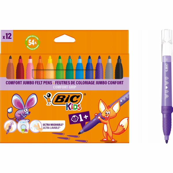 Bic Dětské kalhotky PINKS 12 COL JUMBO COMFORT BC PUD