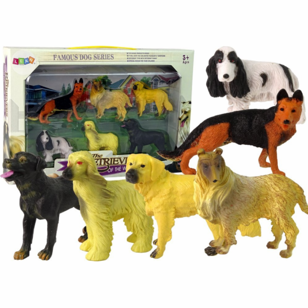 TRITON Sada figurek LeanToys 6 psích figurek Figurka psa ...