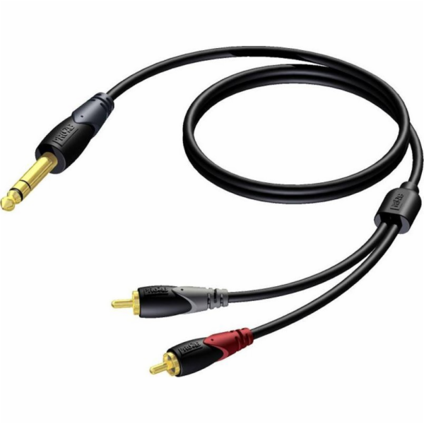 Procab Jack 6,3 mm - kabel Jack 6,3 mm 1,5 m černý (CLA71...