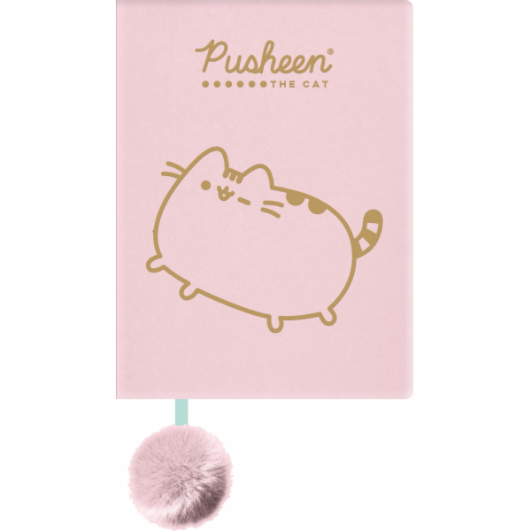 St.Majewski PLYŠOVÝ NOTEBOOK A5/96K LIN PUSHEEN ROZ FO WB