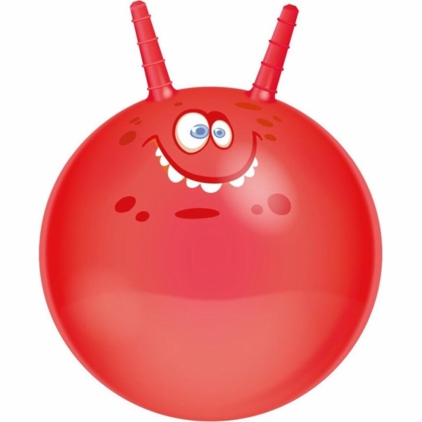 Eddy Toys skákací míč s rohy 45 cm - červený