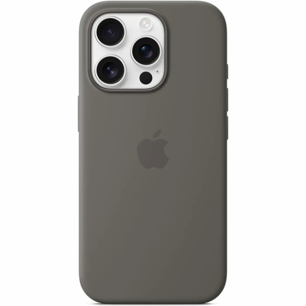 iPhone 16 Pro Silicone Case with MagSafe - Stone Gray