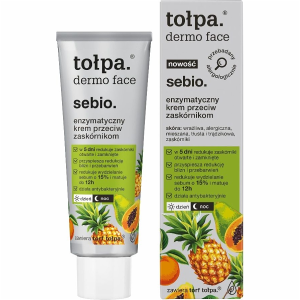 Tołpa Enzymatický krém proti černým tečkám Sebio 40 ml