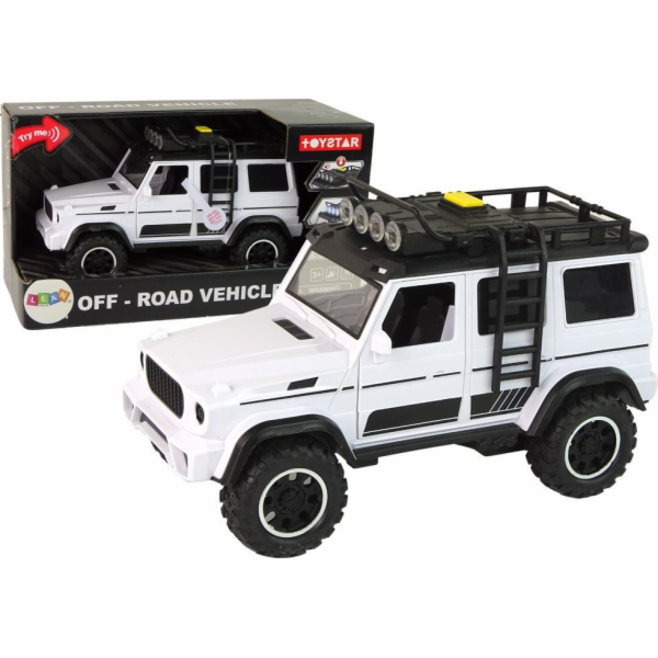 LeanToys Auto Terénní vozidlo s bílým zvukem a světlem 1:14